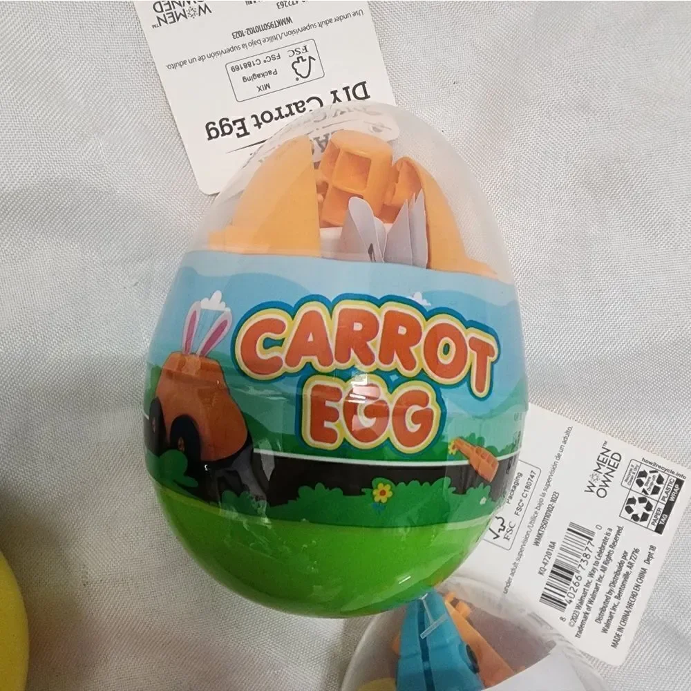 NWT Easter DIY Dinosaur, Bunny & Carrot eggs bundle of five